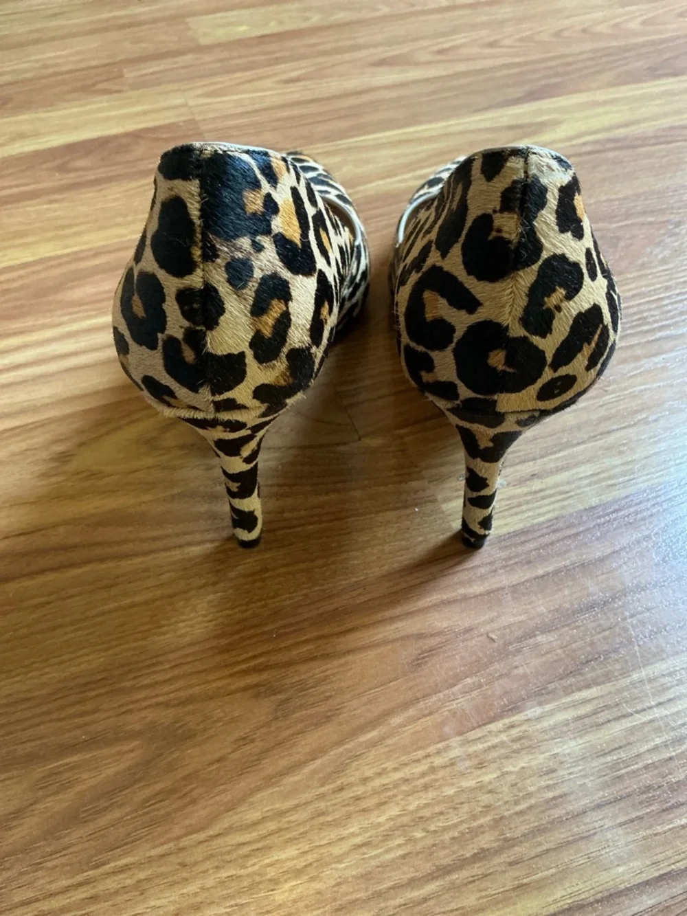 INC International Concepts Leopard Print Tan and Black Pointed Toe Pumps